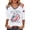 WhiteA&24^0429L, variant on Fabrcox S-5XL 1776-2026 USA 250th Anniversary Shirt Flag Print 3/4 Length Sleeve 4th July Shirts for Women We the People Celebration Freedom Patriotic Shirt Women