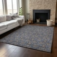 thumbnail image 6 of Addison Rugs Mayfield Washable Transitional Floral Navy Rectangle Rug, 5' x 7'6", 6 of 6