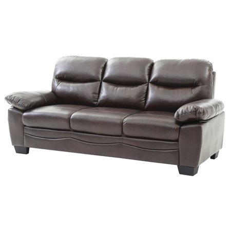 Glory Furniture Marta Sofa in Dark Brown Color