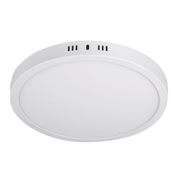 Luminario blanco de LED 6 W redondo tipo plafón luz cálida Volteck PLA-203LC