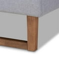 thumbnail image 6 of Bowery Hill King Size Light Gray Upholstered Wood Platform Bed, 6 of 11