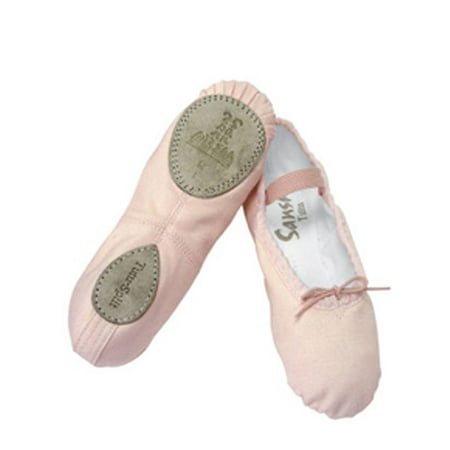 Sansha Pink Ballet Split Leather Sole Ballet Shoes Little Girls (Best Flat Sole Sneakers)