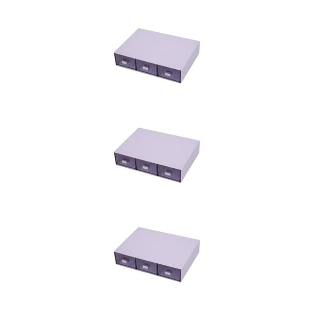 Billuyoard Caja de almacenamiento apilable con borde para una fácil clasificación y un exquisito organizador de papelería para manualidades Type1 NO1