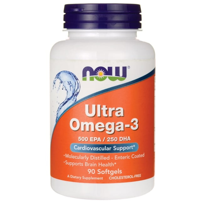 NOW Foods Omega-3 Fish Oil, Lemon, 16.9 Fl Oz