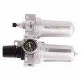 thumbnail image 4 of Air Filter Water Trap Set Source Processor Pressure Regulator Pneumatic Component Oil Separator SFC400 Silver, 4 of 8