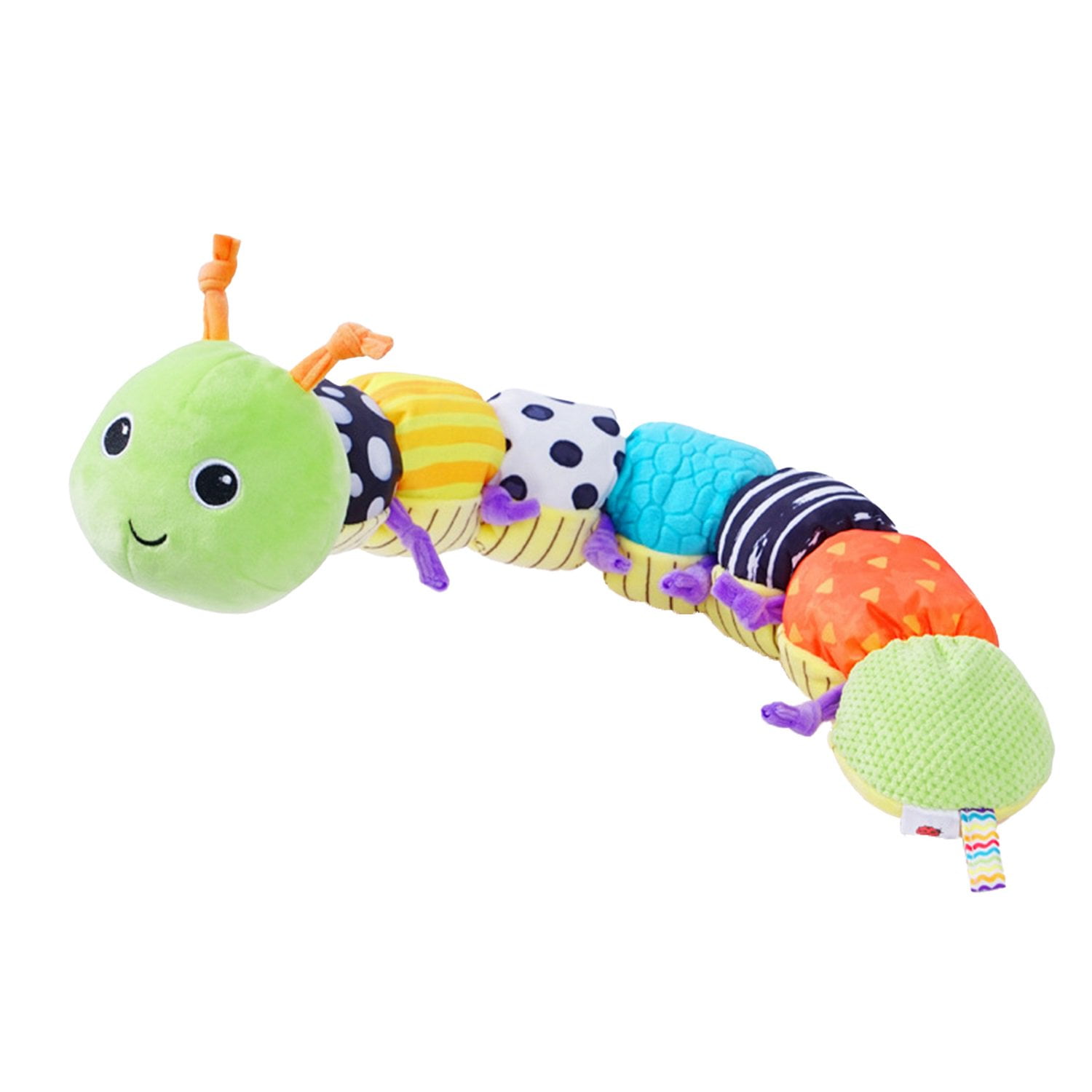 Caterpillar Plush Infant Toy with Height Scale Multi-Sensory Training Soft Cute Stuffed Animal ...