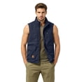 thumbnail image 2 of GrmtClth Vest for Men Stand Collar Lightweight Zip Sleeveless Jacket Multi Pockets Casual Daily Commuting Travel Waistcoat Blue 2XL, 2 of 7