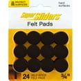 thumbnail image 5 of Super Sliders 3/4" Round Brown Self-Stick Felt Pads for Furniture, 24 Pack, 5 of 7
