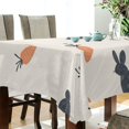 thumbnail image 5 of Yayeee Tablecloths 54" x 54" Rectangle Wrinkle Resistant Party Table Cover, Bunnies and Carrots, 5 of 8