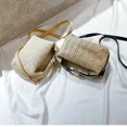 thumbnail image 4 of Bolso de mano de paja pequeño para mujer, bolso de hombro, bolso de mano de paja ..., 4 of 5