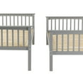 thumbnail image 6 of Walker Edison Solid Wood Twin Over Twin Convertible Mission Design Bunk Bed - Grey, 6 of 20