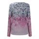 thumbnail image 5 of Moda mujer casual manga larga impreso o-cuello botón blusa camiseta damas tops Pompotops gfhjh16896, 5 of 8