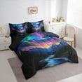 thumbnail image 3 of Feelyou 3D Lake Mountain Twin Bedding Sets 7-Piece, Swirl Mystic Starry Sky Bedding Comforter Set, Bling Stars Galaxy Reversible Sheet Sets, Luxury Bedroom Decor, 3 of 7