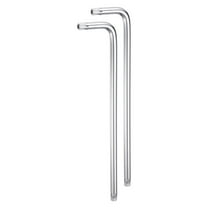 2packs T50 Long Arm Tamper Proof Torx Wrench Star Keys, S2 Steel Chrome Coated Surface