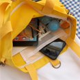 thumbnail image 3 of Bolsa bandolera portátil de lona para mujer, de compras de color puro Ndcxsfigh Para Estrenar, 3 of 8