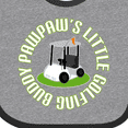 thumbnail image 4 of Inktastic Pawpaw Little Golfing Buddy Boys Baby Bib, 4 of 4