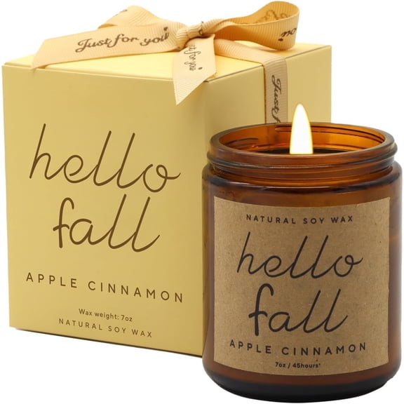 Fall Decorations for  - Fall Candles, Gifts for Women,  Soy Wax  Cinnamon Scented Candles