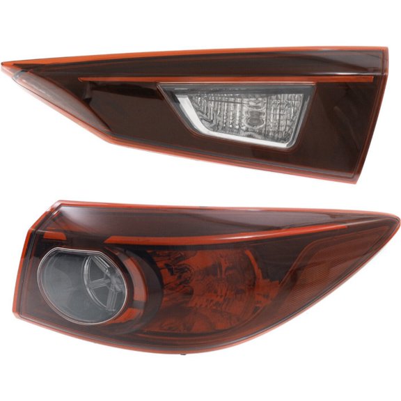 Set of 2 Tail Lights Taillights Taillamps Brakelights Passenger Right Side Pair