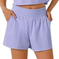 thumbnail image 4 of WAYUTE Women Shorts High Waisted Sports Shorts Pocket Gym Shorts Sport Running Shorts, 4 of 4