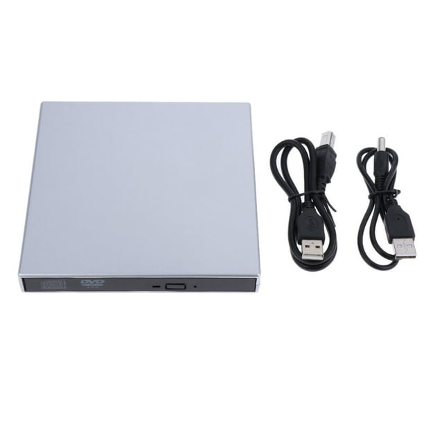 Udad externa USB 2.0 Protable RW ROM Rewriter Writer, datos de compatible con computadora portátil de Soledad Unidad de DVD externa USB