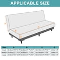 thumbnail image 2 of Stretch Sofa Bed Cover, Couch Slipcover Fit Length 75"-83", Pine Green, 2 of 6