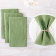 thumbnail image 1 of Xiao Hua Servilletas de tela, paquete de 4, 30 x 30 cm, servilletas de algodón azul y verde para la mesa, lavables, reutilizables (no incluye cuerda de algodón)., 1 of 5