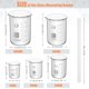 thumbnail image 2 of Juego de vasos medidores y cilindros de vidrio Feekoon, 10 piezas, 2 of 6