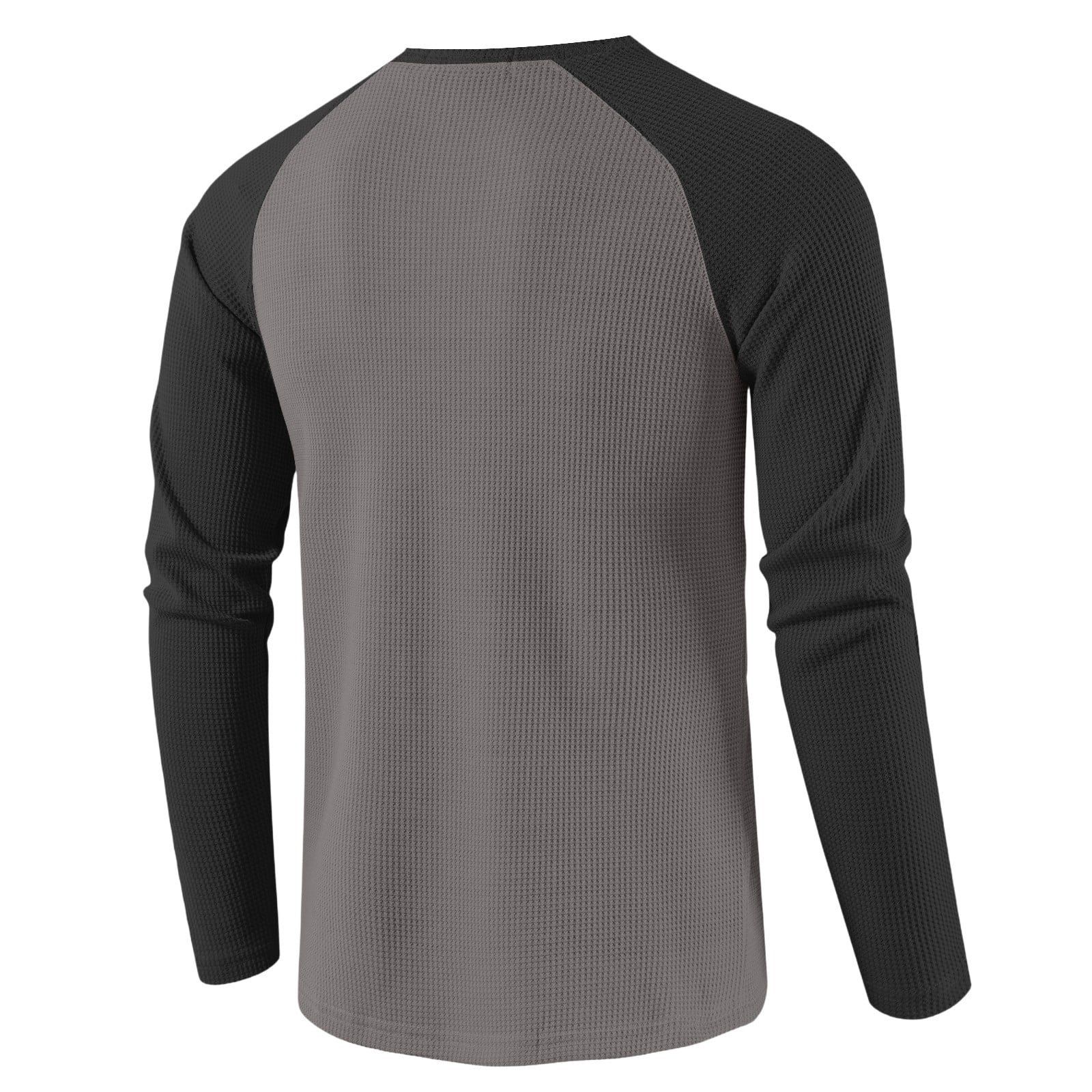 Hethcode Mens Classic Soft Regular Fit Long Sleeve Active Sports Henley Tee