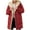 Red, variant on GaThRRgYP Plus Size Winter Coats for Women,Winter Jackets for Women on,Women's Winter Casual Fashion Solid Color Pocket Reversible Long Cotton Coat Beige XXXL