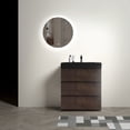 thumbnail image 2 of Walnut Finish - Triple Drawer Storage Optimization - Modern Home Bathroom - Clutter - Free Countertops, 2 of 4