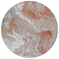 thumbnail image 2 of Addison Rugs Chantille Indoor/Outdoor Transitional Abstract Salmon Washable Round Rug, 8' x 8', 2 of 6