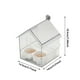 thumbnail image 3 of Comedero para pájaros con lavabo de baño, diseño transparente, estilo techo para uso en exteriores, fácil de limpiar, material duradero para pájaros pequeños como pinzones y colibríes., 3 of 8