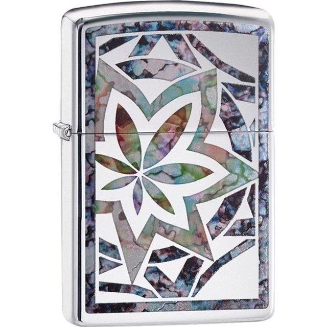 2019 Leaf Fusion High Polish Chrome Fusion Lighter