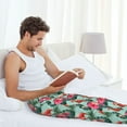 thumbnail image 5 of Naloa Palm Leaves Flamingo Pajama Pants Men, PJ Bottoms, Sleep & Lounge Pants-Large, 5 of 6