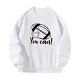 thumbnail image 1 of Sudadera para Mujer Elegante Jersey Blanco para Uso Diario Compras Vacaciones S Yuyangstore Camisa de entrenamiento, 1 of 8