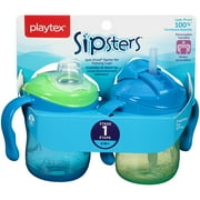 Playtex Training Time Starter Set Cup - 6 Ounce - 2 Pack - Green/Blue