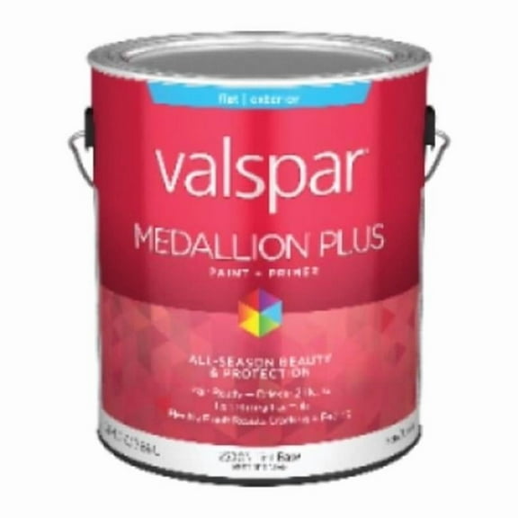 Valspar 028.0025003.008 Exterior Flat Paint & Primer, Tint Base