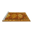 thumbnail image 2 of Ahgly Company Machine Washable Indoor Square Persian Yellow Traditional Area Rugs, 7' Square, 2 of 4