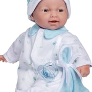 JC Toys La Baby Caucasian Baby Doll |Washable 11 Inch Soft Body Doll with Blue Outfit, Blanket and Pacifier|For Children 12 Months and Older