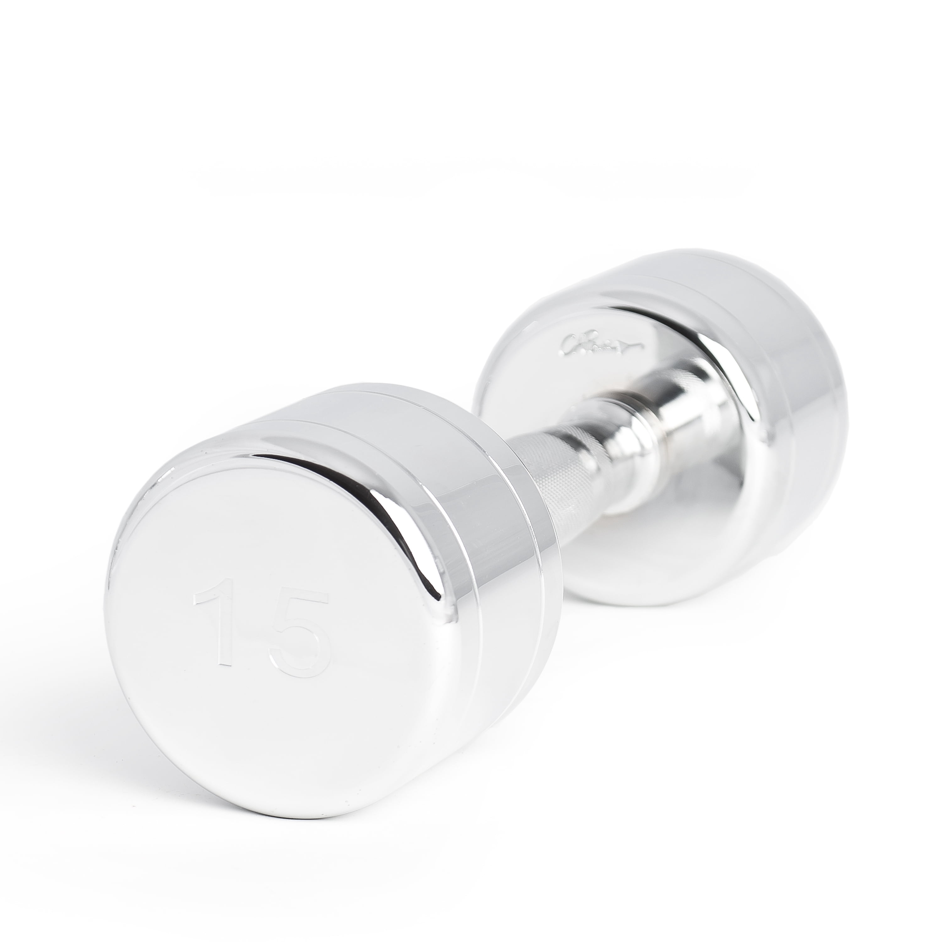 CAP Barbell Chrome Dumbbell with Contoured Handle, Single, 15 lbs
