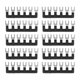 thumbnail image 1 of 10 tiras de terminales 400 V 25 A cobre rojo retardante de llama PVC tipo horquilla bloques de terminales para la industria de electrodomésticos energía TB 2506 (6 posiciones), 1 of 5