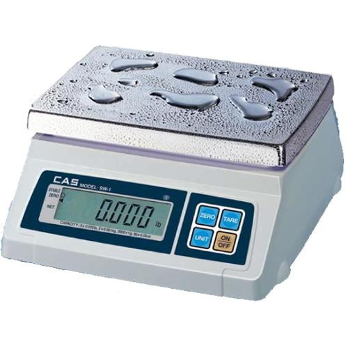 Photo 1 of cas sw-20w(20lb) washdown portion control scale, 20lb capacity, 0.005lb readability