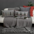 thumbnail image 2 of JWH Decorative Christmas Festive Applique Skating Reindeer Throw Pillow Covers 12x20inch, 2 of 8