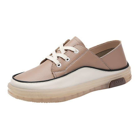 

Cathalem Thick BottomLoafer Casual Shoes For Women Casual Fashion Shoes For Women Brown 37