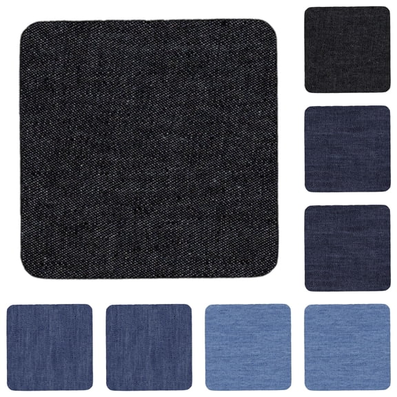 10 Sheets Iron-On Fabric Patches for Clothing,Heavy-Duty Washable Iron On Or Sew On Repair Patches,2.95X2.95 Inch Denim Repair Patch for Jeans,Pants,Shirts, Bags, Backpacks,Diy Crafts,Mixed 10PCS