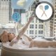 thumbnail image 4 of 2pcs Practical Bath Flowers Long Handle Bathing Brushes Hanging Brushes, 4 of 4