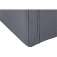 thumbnail image 5 of Yazmin  Bench  Dark  Gray Linen  Upholstered  Piping  Details, 5 of 7