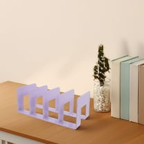 MLINS Plastic Bookends for Shelves Book Holders for Heavy Books 1 Set Desk and School Organizer for Office Use