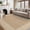 Beige, variant on Living Room Area Rug 8x10 Modern Striped Border Throw Carpet with Rubber Backing Low Pile Stain Resistant Dining Room Rug Contemporary Bordered Carpet for Home Office, Black