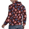 thumbnail image 6 of Rateoe American Stars1 Pattern Mens Hoodie, Pullover Hooded Sweatshirt, Kangaroo Pocket Hoodie Ideal for Daily Wear, Travel and Home-X-Large, 6 of 7